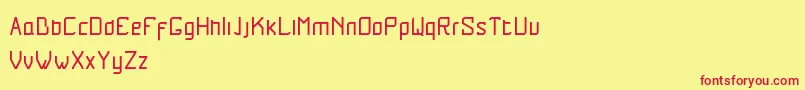 Lurix Font – Red Fonts on Yellow Background