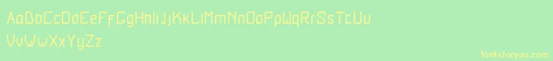 Lurix Font – Yellow Fonts on Green Background