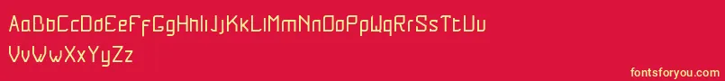 Lurix Font – Yellow Fonts on Red Background