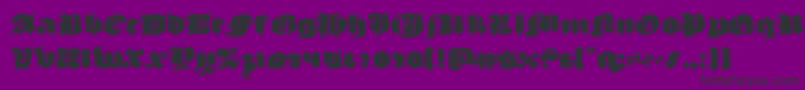 luxcontratenebras Font – Black Fonts on Purple Background