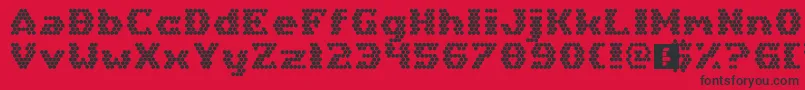 HexGirlfriend Font – Black Fonts on Red Background