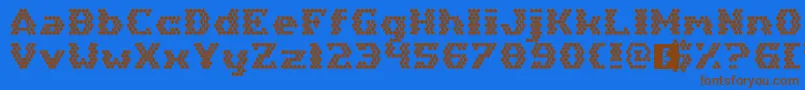 More about HexGirlfriend Font HexGirlfriend Font – Brown Fonts on Blue Background