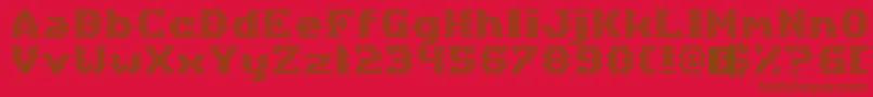 Шрифт HexGirlfriend – коричневые шрифты на красном фоне