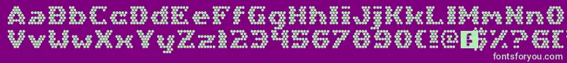 HexGirlfriend Font – Green Fonts on Purple Background