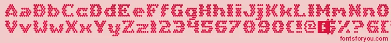 Шрифт HexGirlfriend – красные шрифты на розовом фоне