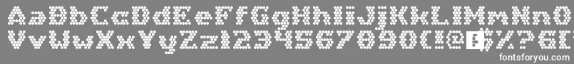 HexGirlfriend Font – White Fonts on Gray Background
