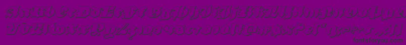 luxcontratenebras3dital-Schriftart – Schwarze Schriften auf violettem Hintergrund