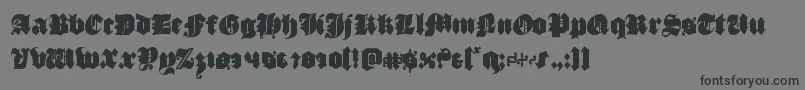 luxcontratenebrascond Font – Black Fonts on Gray Background