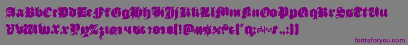 luxcontratenebrascond Font – Purple Fonts on Gray Background