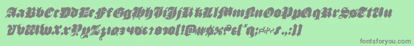 luxcontratenebrascondital Font – Gray Fonts on Green Background