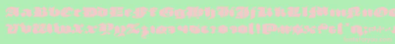 luxcontratenebrasexpand Font – Pink Fonts on Green Background