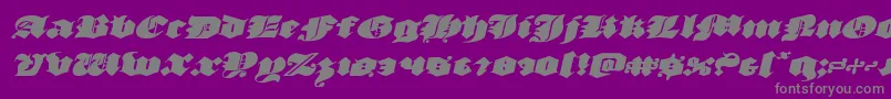 More about luxcontratenebrasexpandital Font luxcontratenebrasexpandital Font – Gray Fonts on Purple Background
