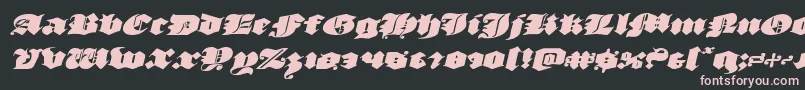 luxcontratenebrasexpandital Font – Pink Fonts on Black Background