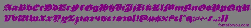 luxcontratenebrasital Font – Purple Fonts on Gray Background