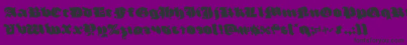Fonte luxcontratenebrasleft – fontes pretas em um fundo violeta