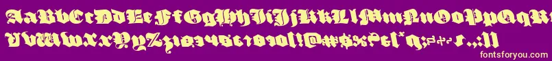 En savoir plus sur la police luxcontratenebrasleft Police luxcontratenebrasleft – polices jaunes sur fond violet