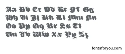Review of the Luxcontratenebrasleft Font