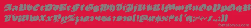 luxcontratenebrasrotal Font – Gray Fonts on Red Background