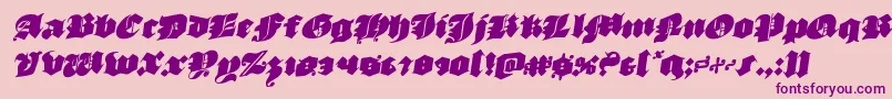 luxcontratenebrasrotal Font – Purple Fonts on Pink Background