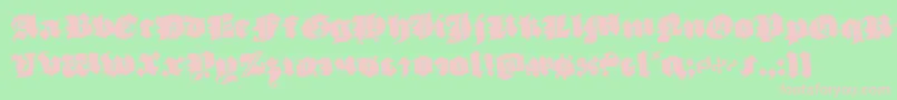 luxcontratenebrasrotate Font – Pink Fonts on Green Background