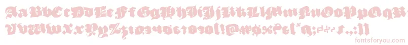 luxcontratenebrasrotate Font – Pink Fonts on White Background