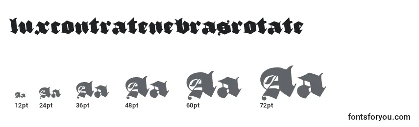 Luxcontratenebrasrotate Font Sizes