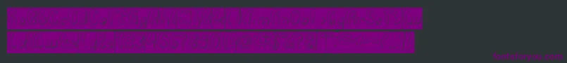 Luxurious Sexy Hollow Inverse Font – Purple Fonts on Black Background