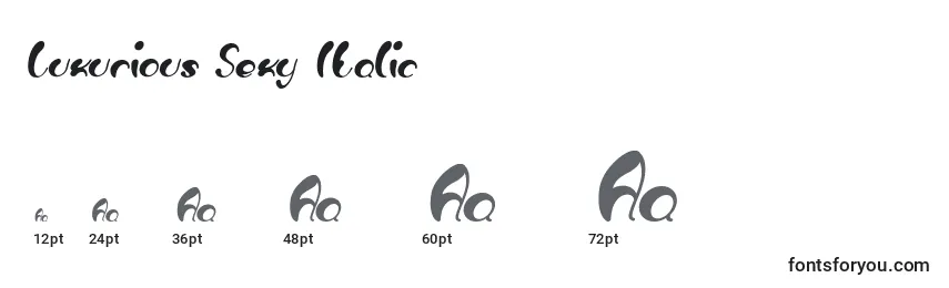 Luxurious Sexy Italic Font Sizes
