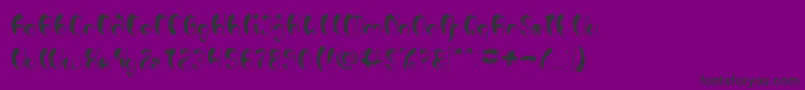 Luxurious Sexy Light Font – Black Fonts on Purple Background