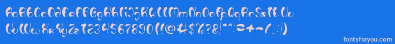 Luxurious Sexy Light Font – Pink Fonts on Blue Background