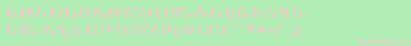 Luxurious Sexy Light Font – Pink Fonts on Green Background