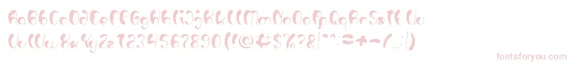 Luxurious Sexy Light Font – Pink Fonts on White Background