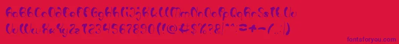 Luxurious Sexy Light Font – Purple Fonts on Red Background