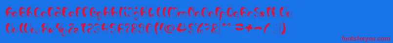 Luxurious Sexy Light Font – Red Fonts on Blue Background