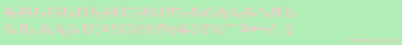 Luxurious Sexy Font – Pink Fonts on Green Background