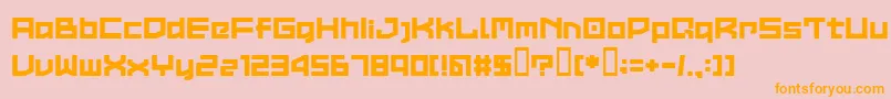 LVDCC    Font – Orange Fonts on Pink Background