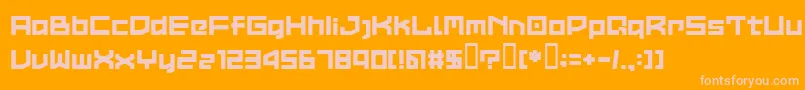 LVDCC    Font – Pink Fonts on Orange Background