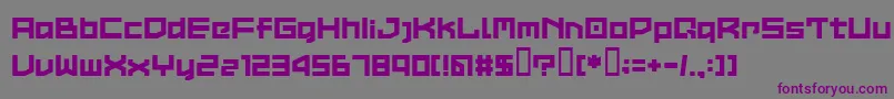 LVDCC    Font – Purple Fonts on Gray Background