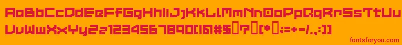 LVDCC    Font – Red Fonts on Orange Background