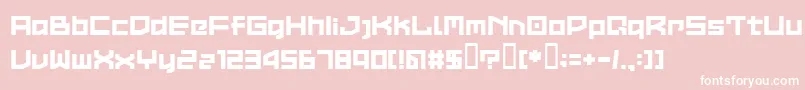 LVDCC    Font – White Fonts on Pink Background