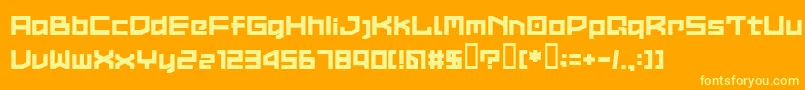 Más sobre la fuente LVDCC fuente LVDCC – Fuentes Amarillas Sobre Fondo Naranja
