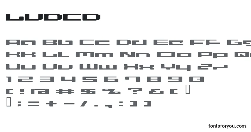 Fuente LVDCD    (133140) - alfabeto, números, caracteres especiales