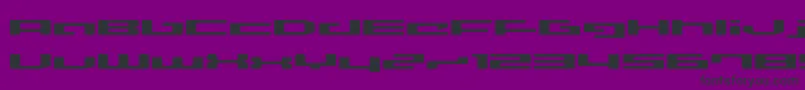 Шрифт LVDCD    – чёрные шрифты на фиолетовом фоне