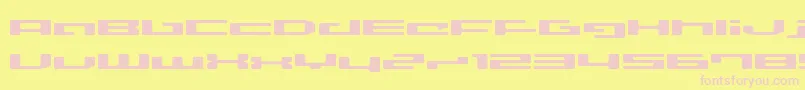 LVDCD    Font – Pink Fonts on Yellow Background