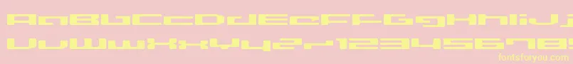 LVDCD    Font – Yellow Fonts on Pink Background