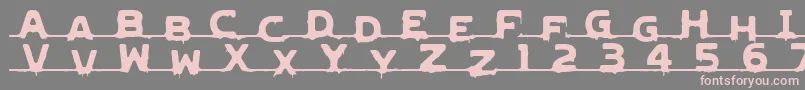 LVDCG   -Schriftart – Rosa Schriften auf grauem Hintergrund