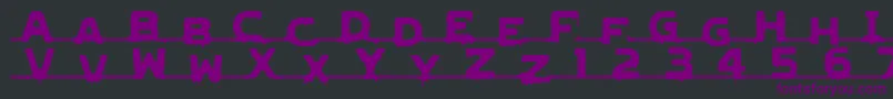 LVDCG   -Schriftart – Violette Schriften auf schwarzem Hintergrund