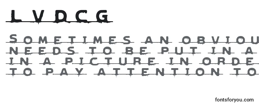 LVDCG    (133141) フォントのレビュー