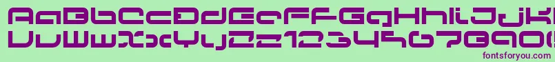 LVDCP    Font – Purple Fonts on Green Background