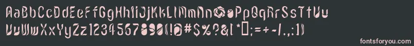 LVDCR    Font – Pink Fonts on Black Background